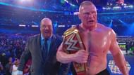 Brock Lesnar after the WrestleMania 34 main event.